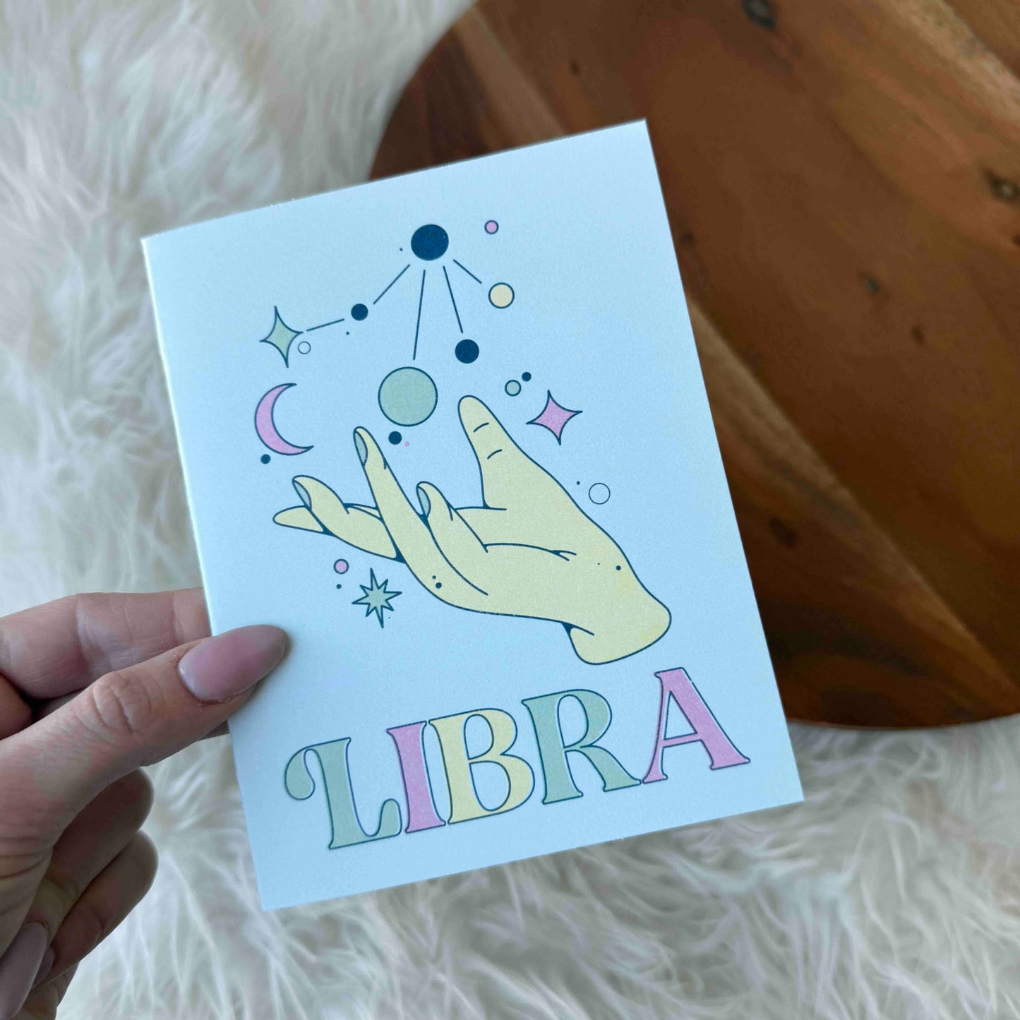Libra Zodiac Greeting Card