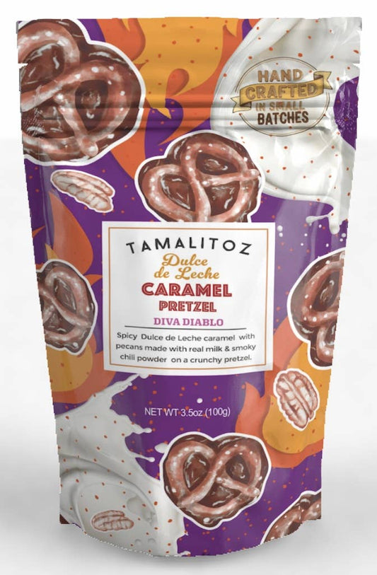 Tamalitoz Dulce de Leche Caramel - Diva Diablo Pretzel
