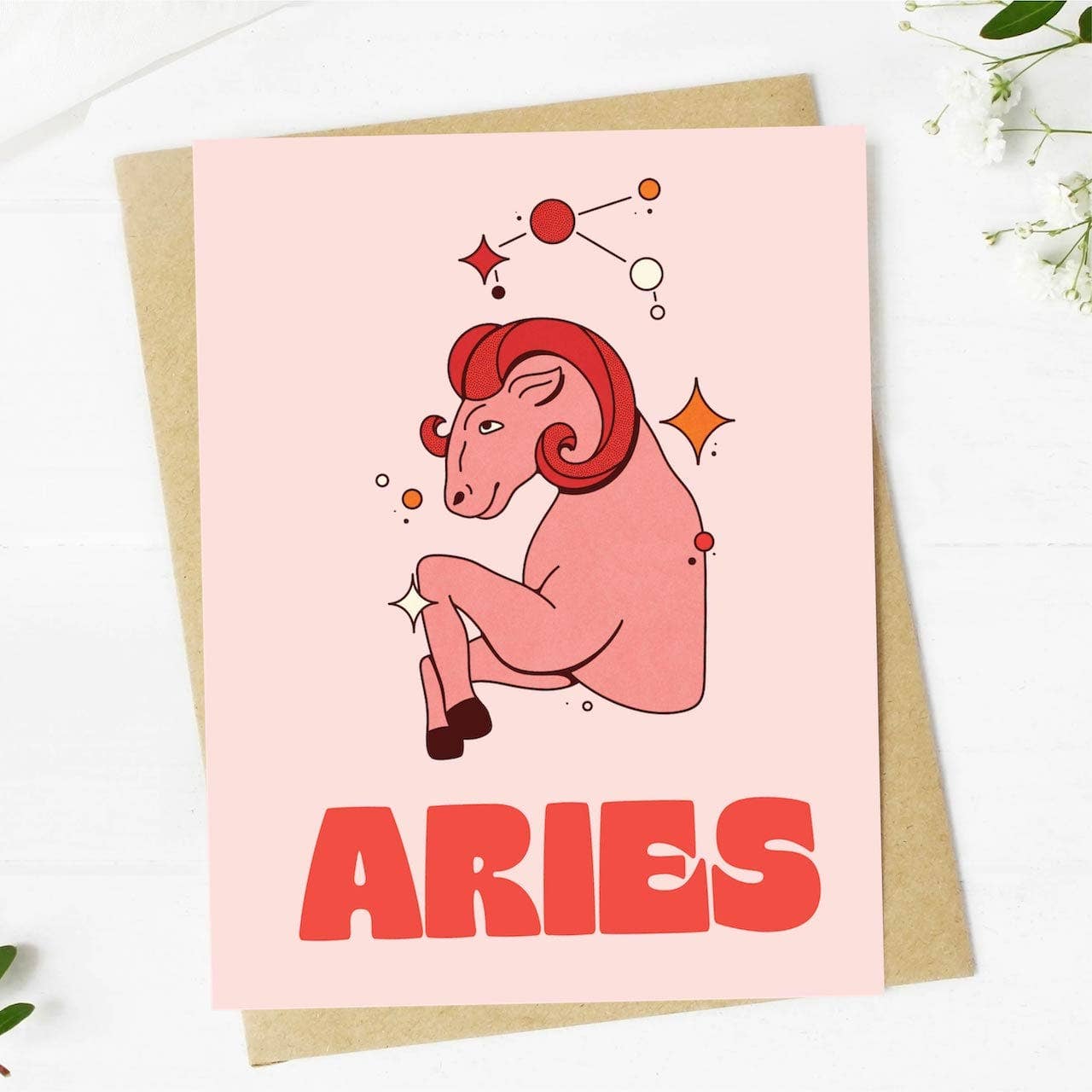 Aries Zodiac Greeting Card