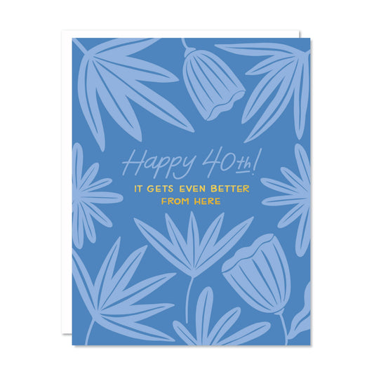 40th Birthday - Milestone Birthday Card