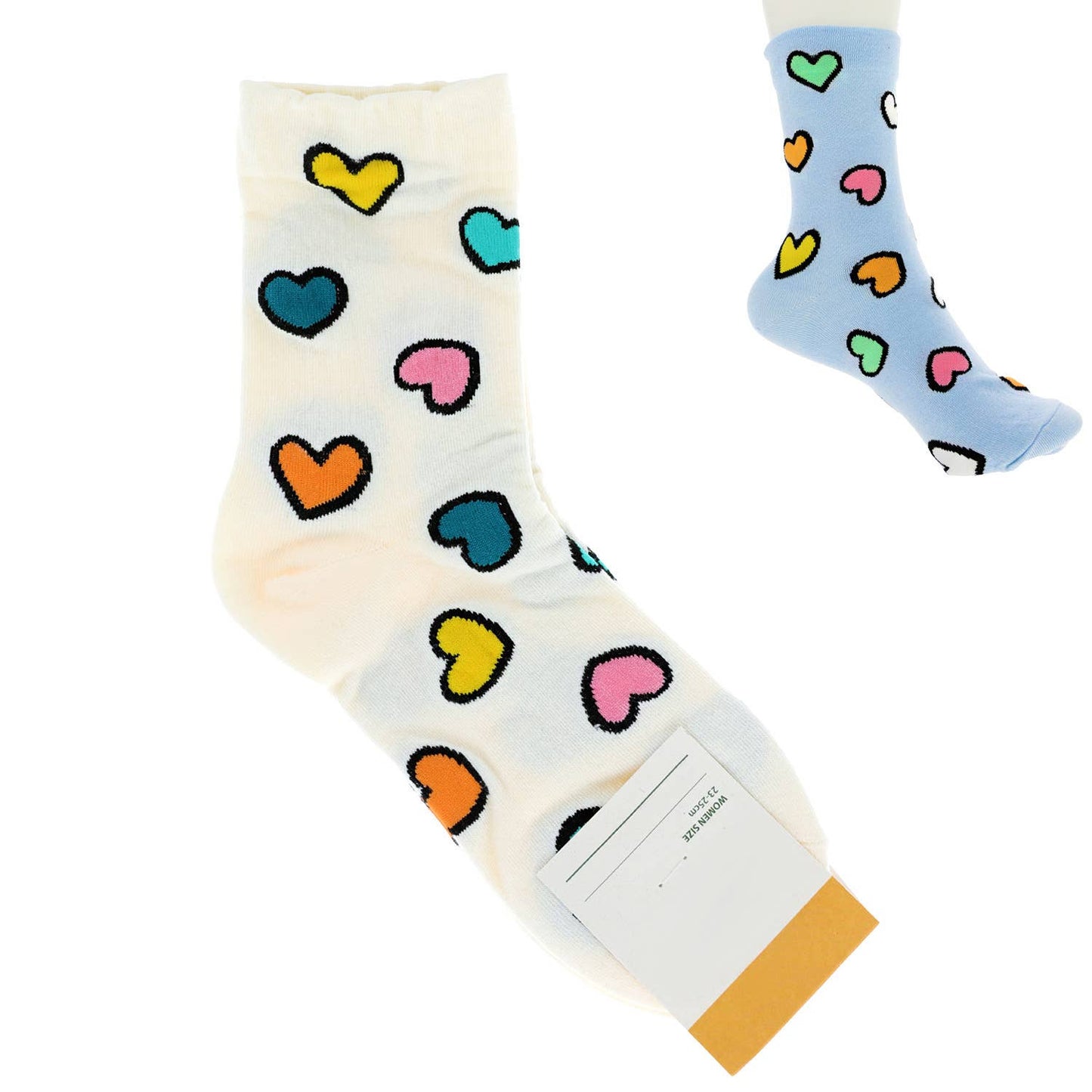 Multicolor Heart socks