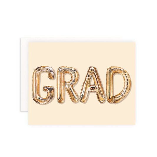 Grad Balloons Graduation Greeting Card