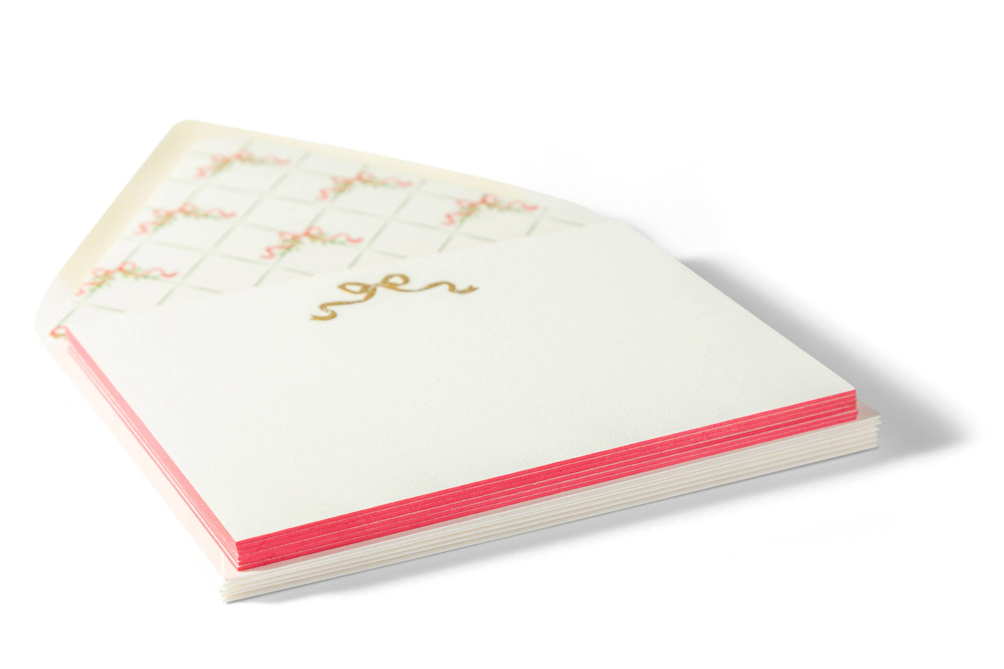 Fancy Pants Engraved Flat Notecards - Bow