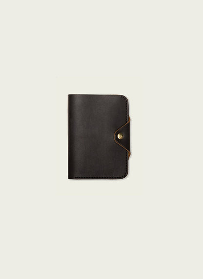 Leather Snap Passport Travel Wallet