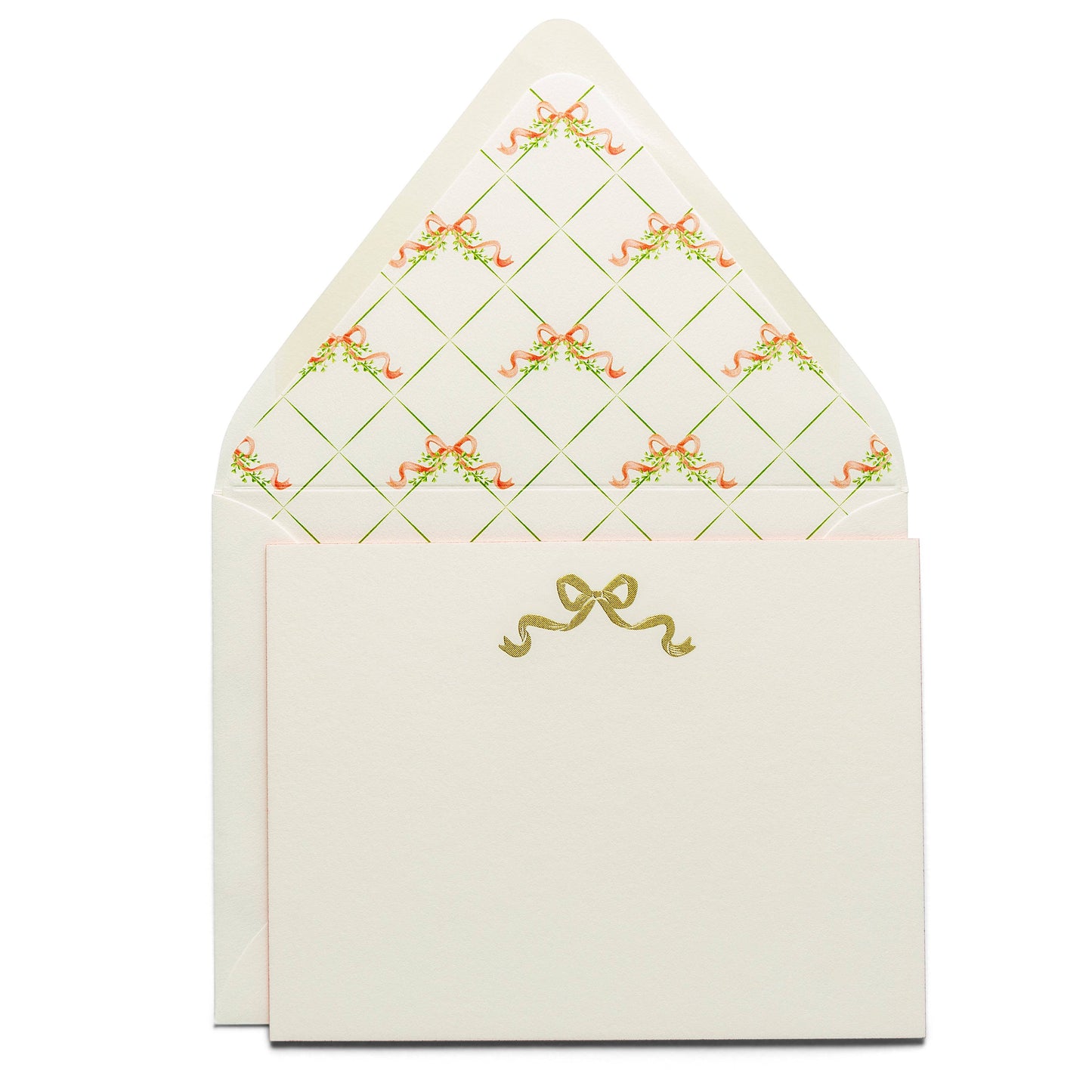 Fancy Pants Engraved Flat Notecards - Bow