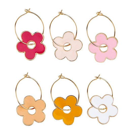 Flower Wine Charms