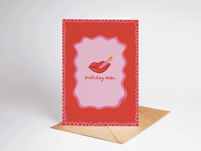 Birthday Babe Greeting Card