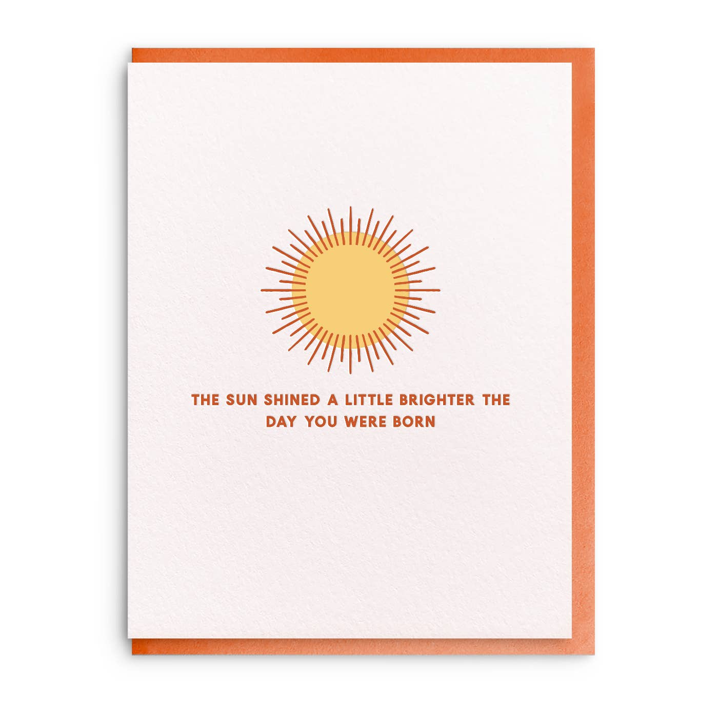 The sun shined a little brighter card