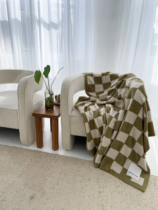 Checkered Green Blanket