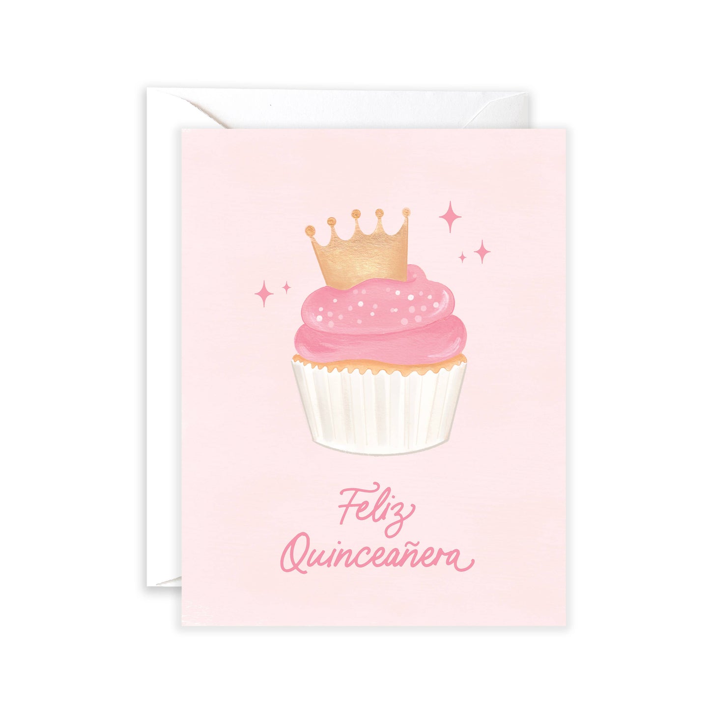 Quinceañera Cupcake |  Feliz Quinceañera Birthday Card