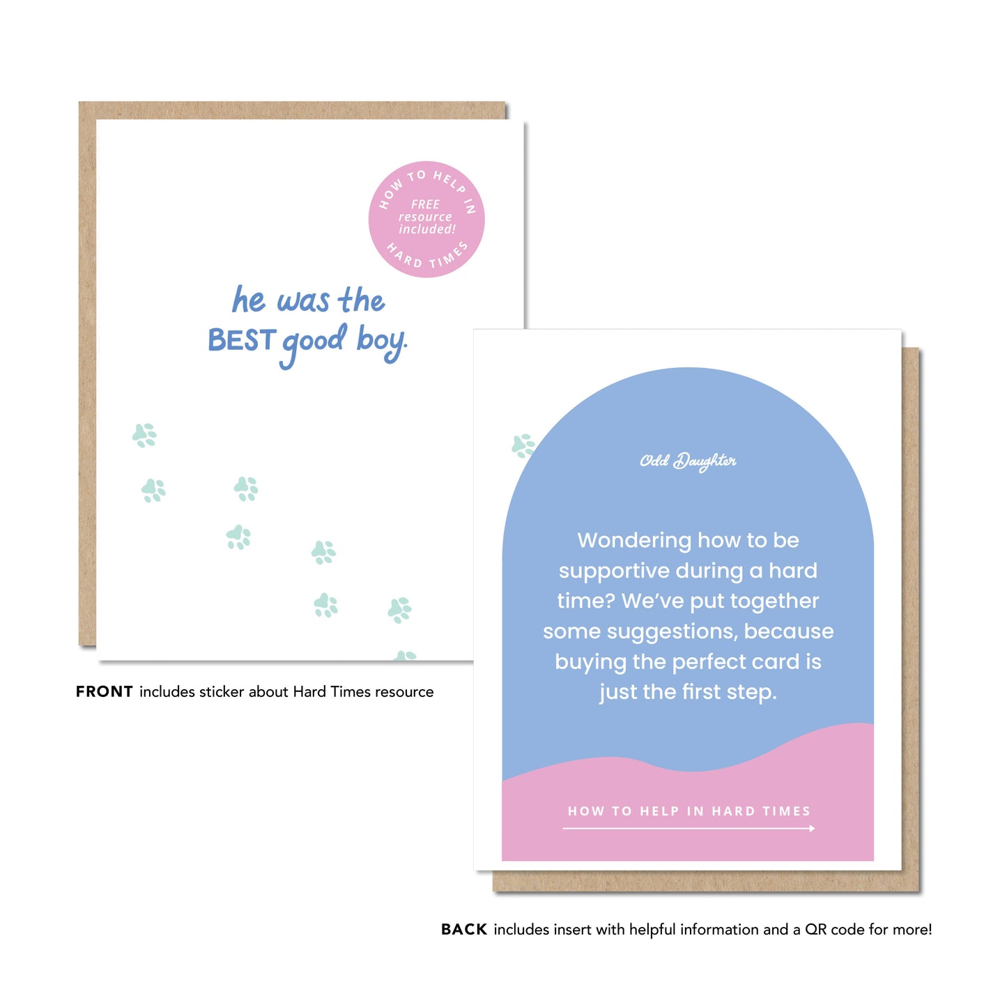 Best Good Boy - Pet Loss Hard Times Sympathy Card