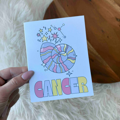 Cancer Zodiac Greeting Card