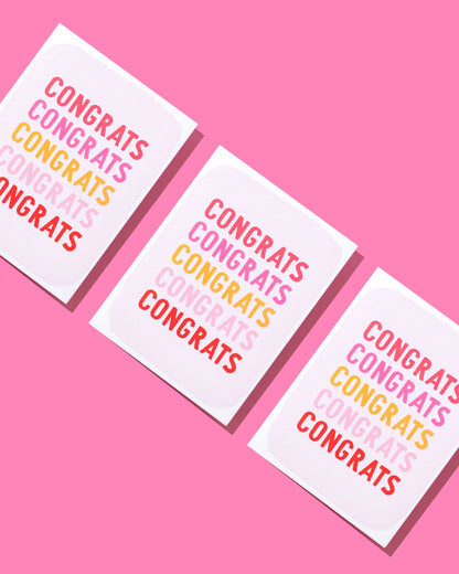 Ombre Congrats Greeting Card