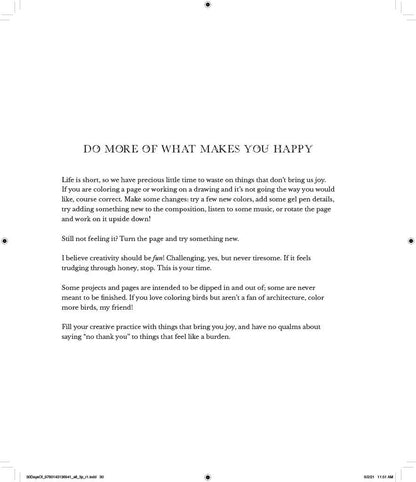 30 Days Of Creativity Coloring Book