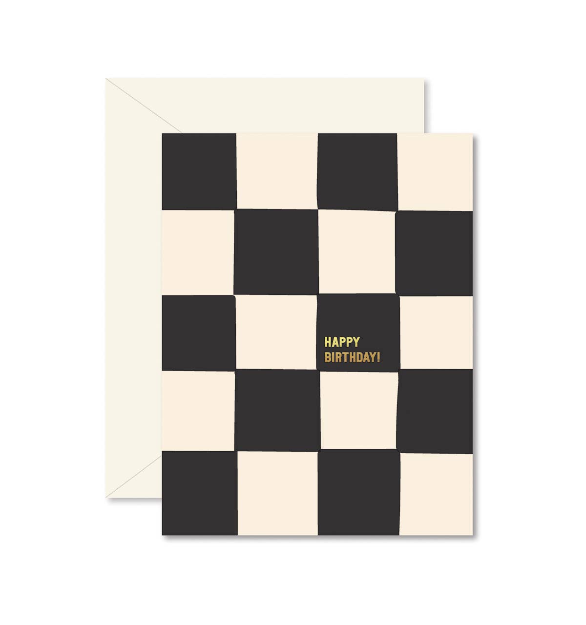 Happy Birthday Checkered Greeting Card