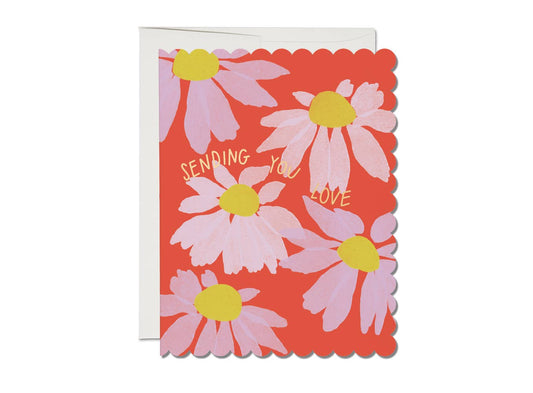 Sending You Love Greeting Card (Flowers)