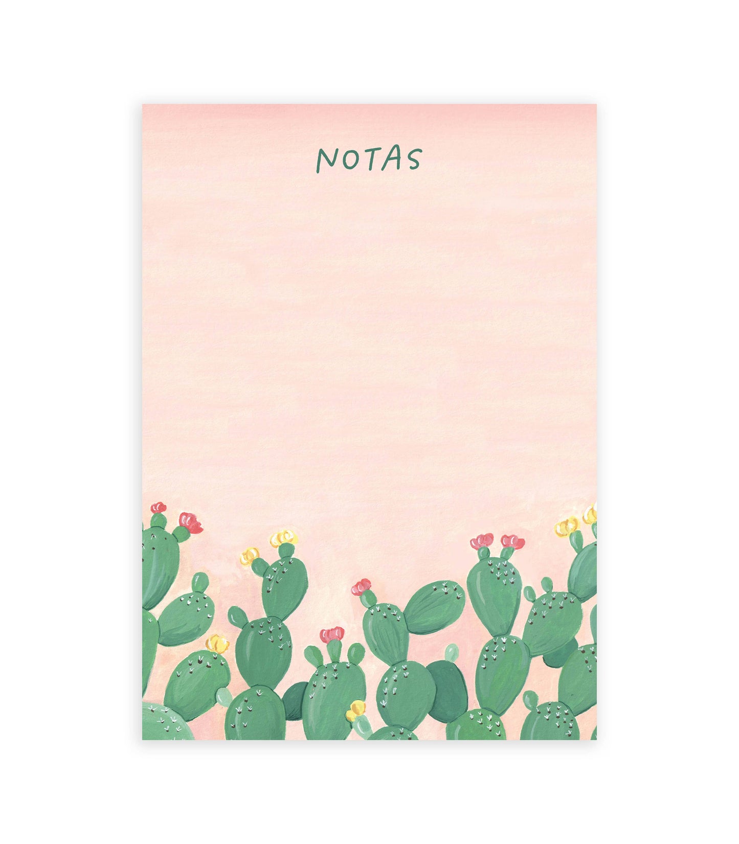 Spanish Notas Nopales Notepad