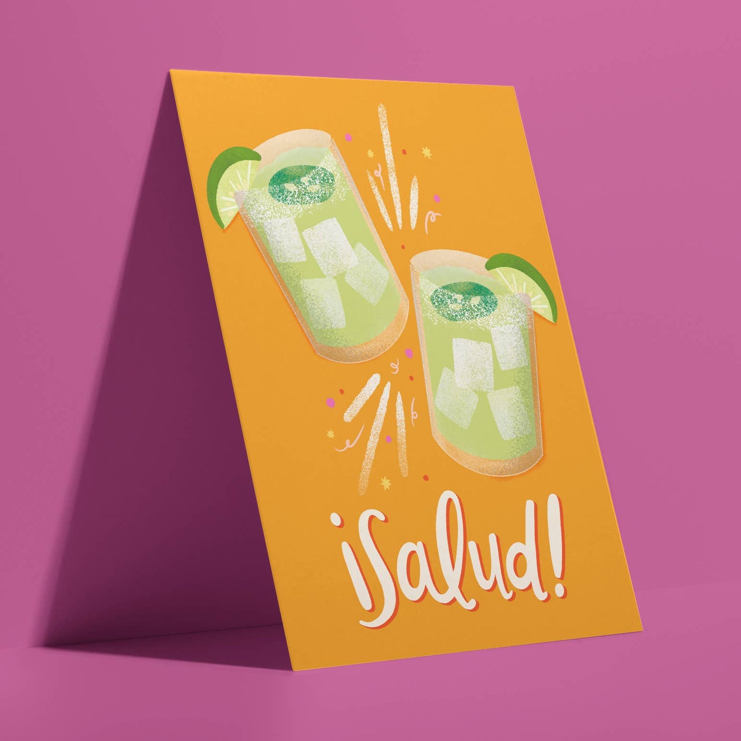 Salud! - Spanish Graduation Greeting Card - Margarita