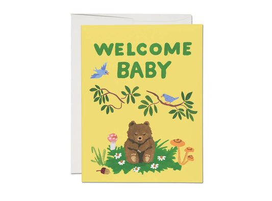 Welcome Baby Cub Greeting Card