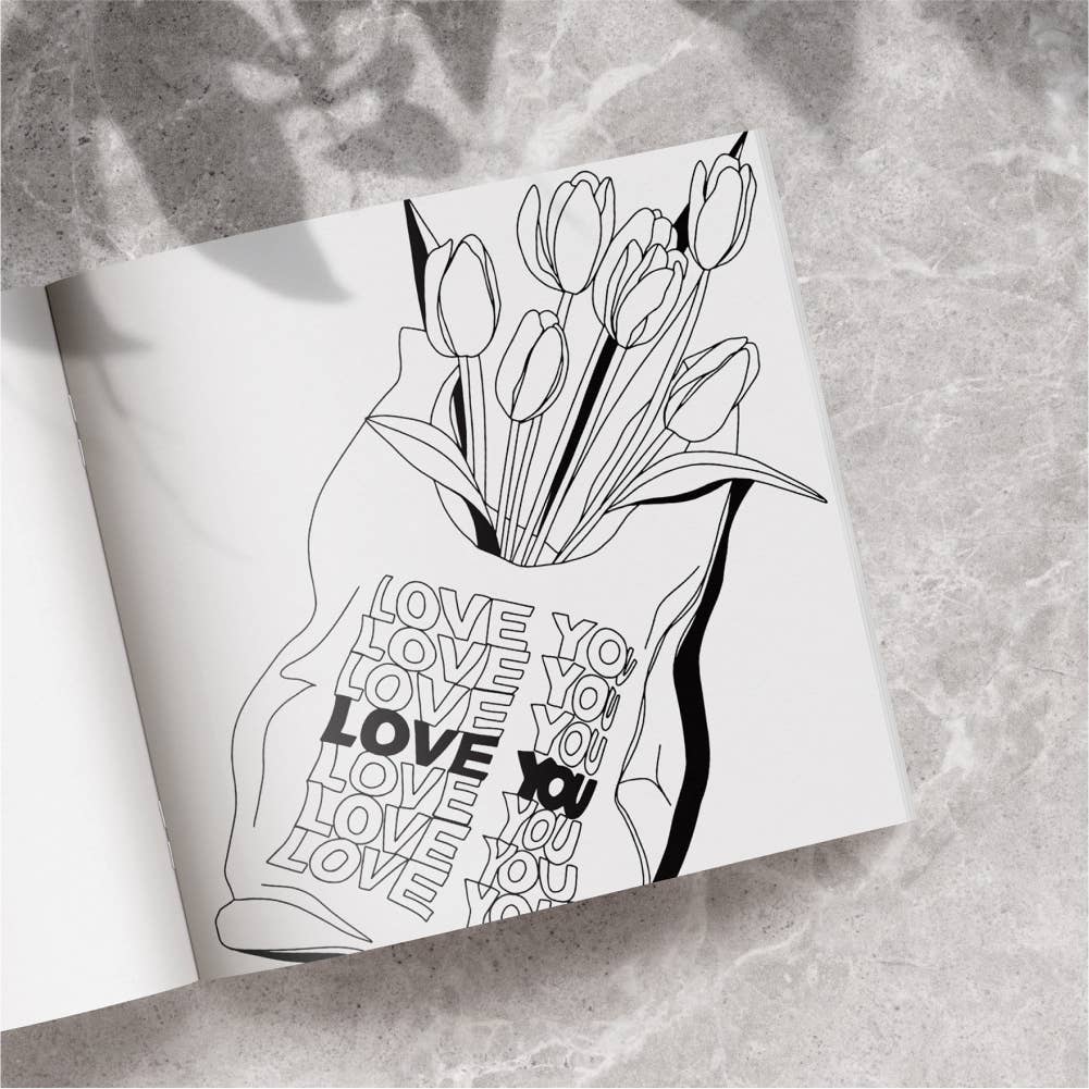 Love In Bloom Coloring Book