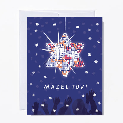 Disco Star Bar/Bat Mitzvah Card