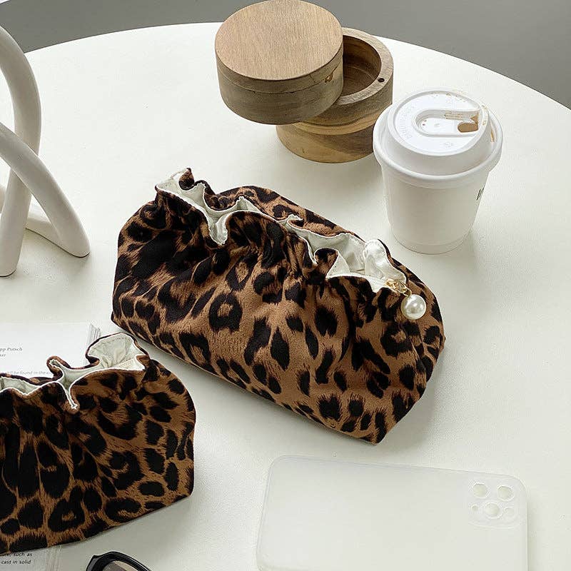 Leopard Print Cosmetic Bag