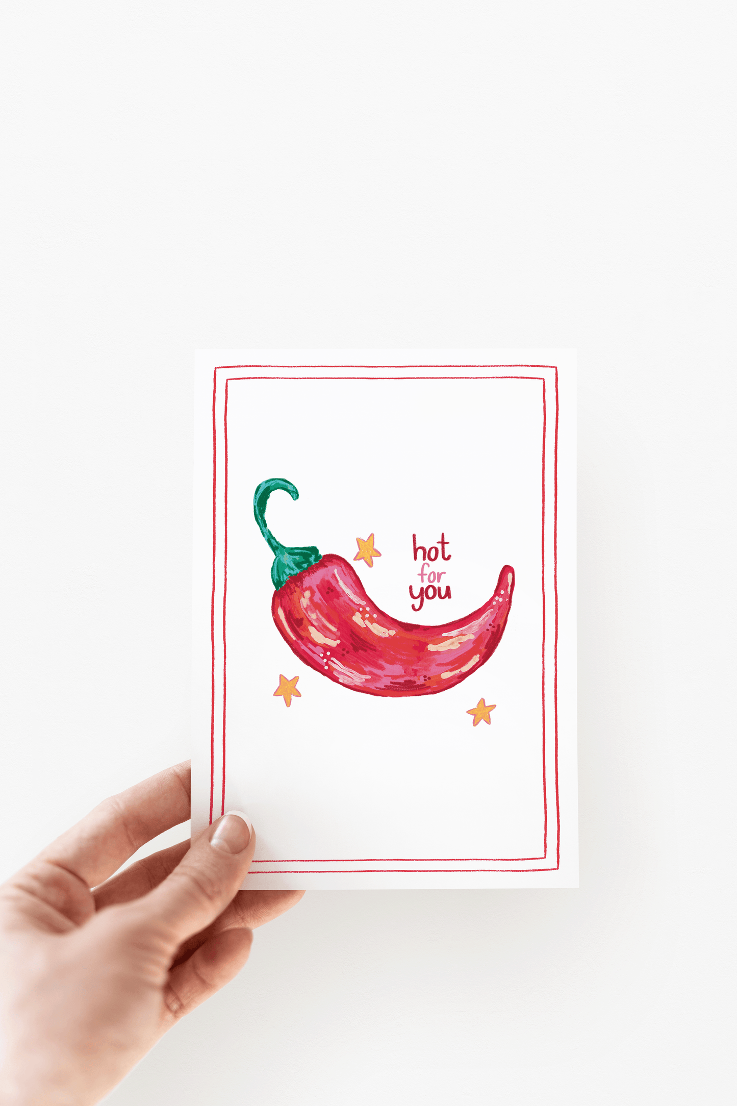 Hot for You Spicy Red Pepper Card