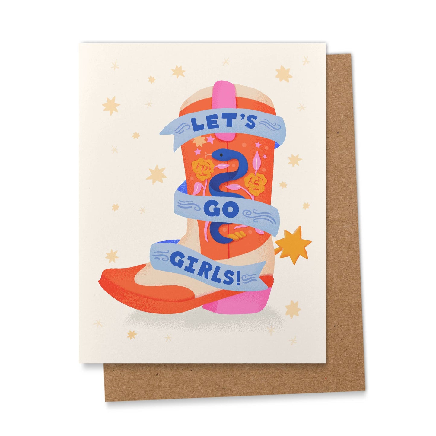 Let's Go Girls - Rodeo Cowgirl Greeting Card