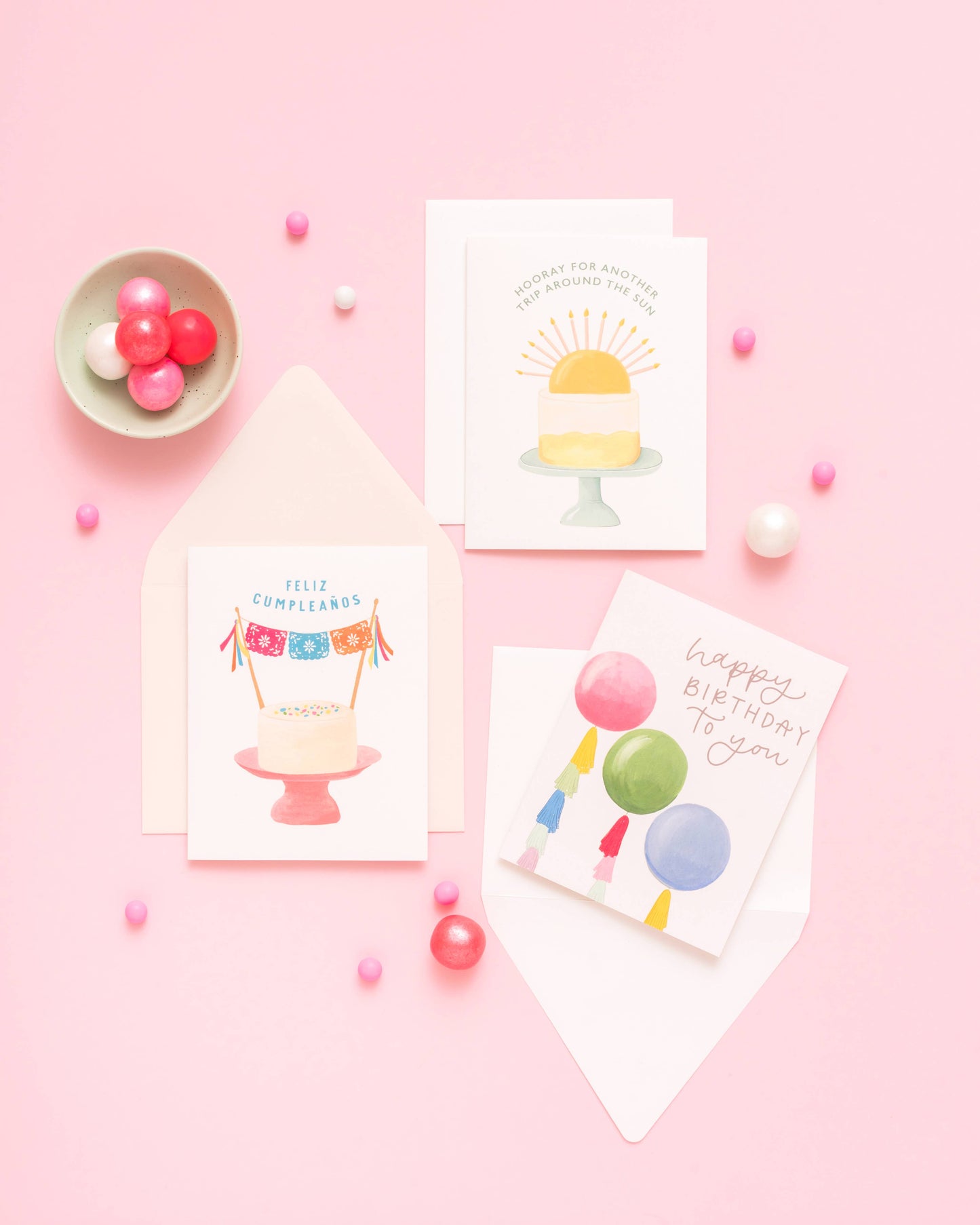 Feliz Cumpleanos Cake Card
