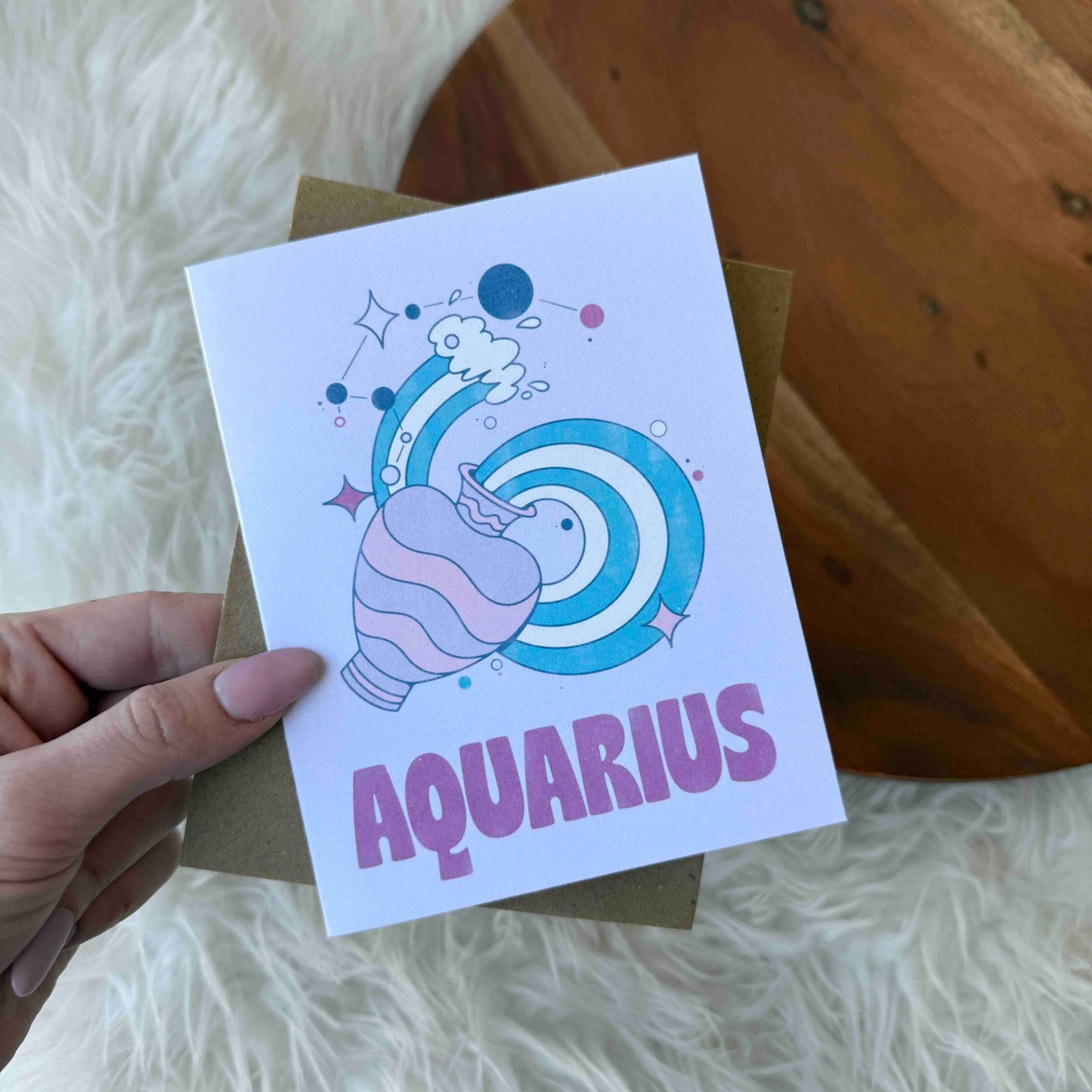 Aquarius Zodiac Greeting Card