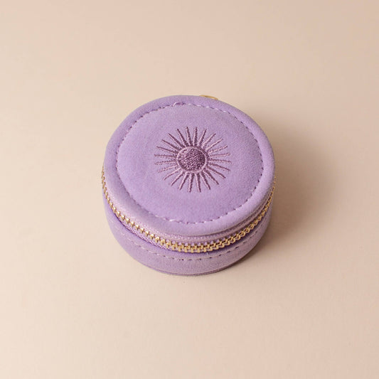 Mini Travel Jewelry Case in Lavender