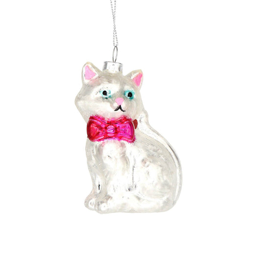 White Cat Ornament