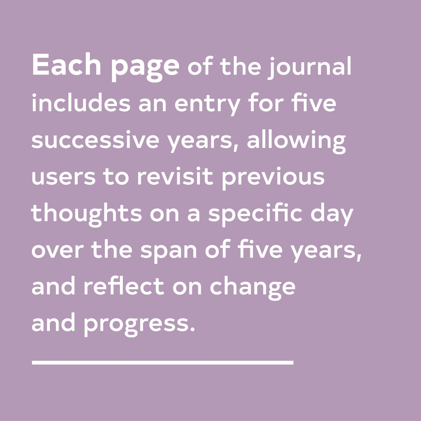 Mom's One Line a Day Journal