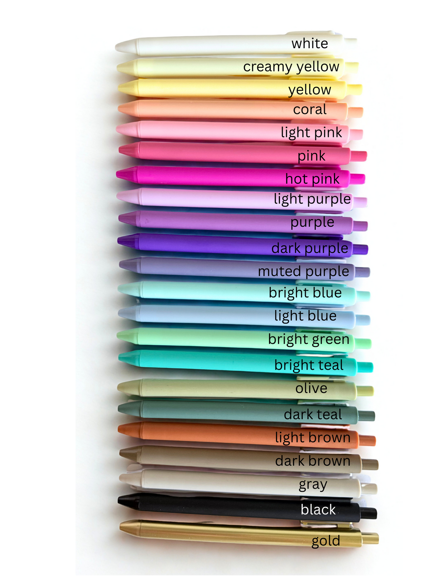 Pens-multiple colors