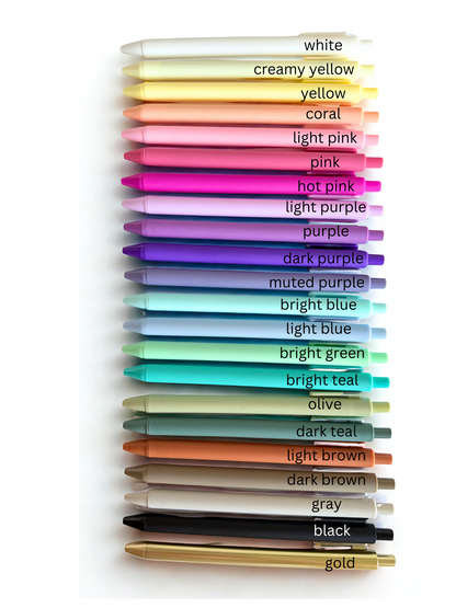 Pens-multiple colors