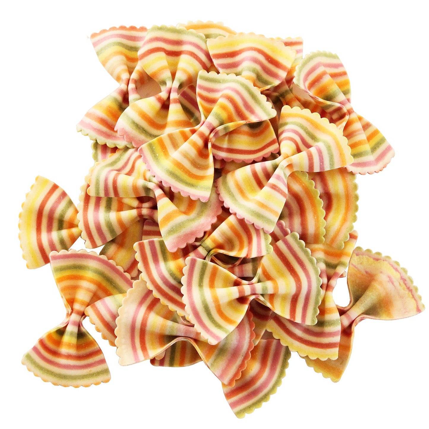 Organic Rainbow Bowties Colored Pasta