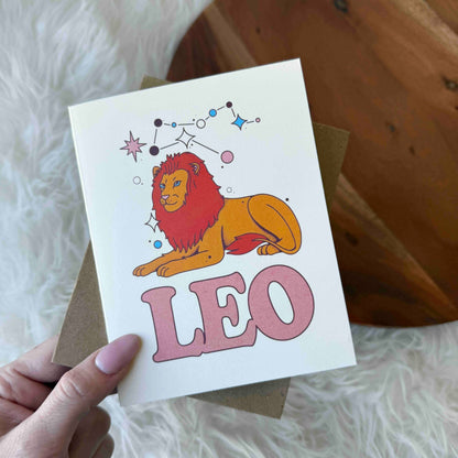 Leo Zodiac Greeting Card