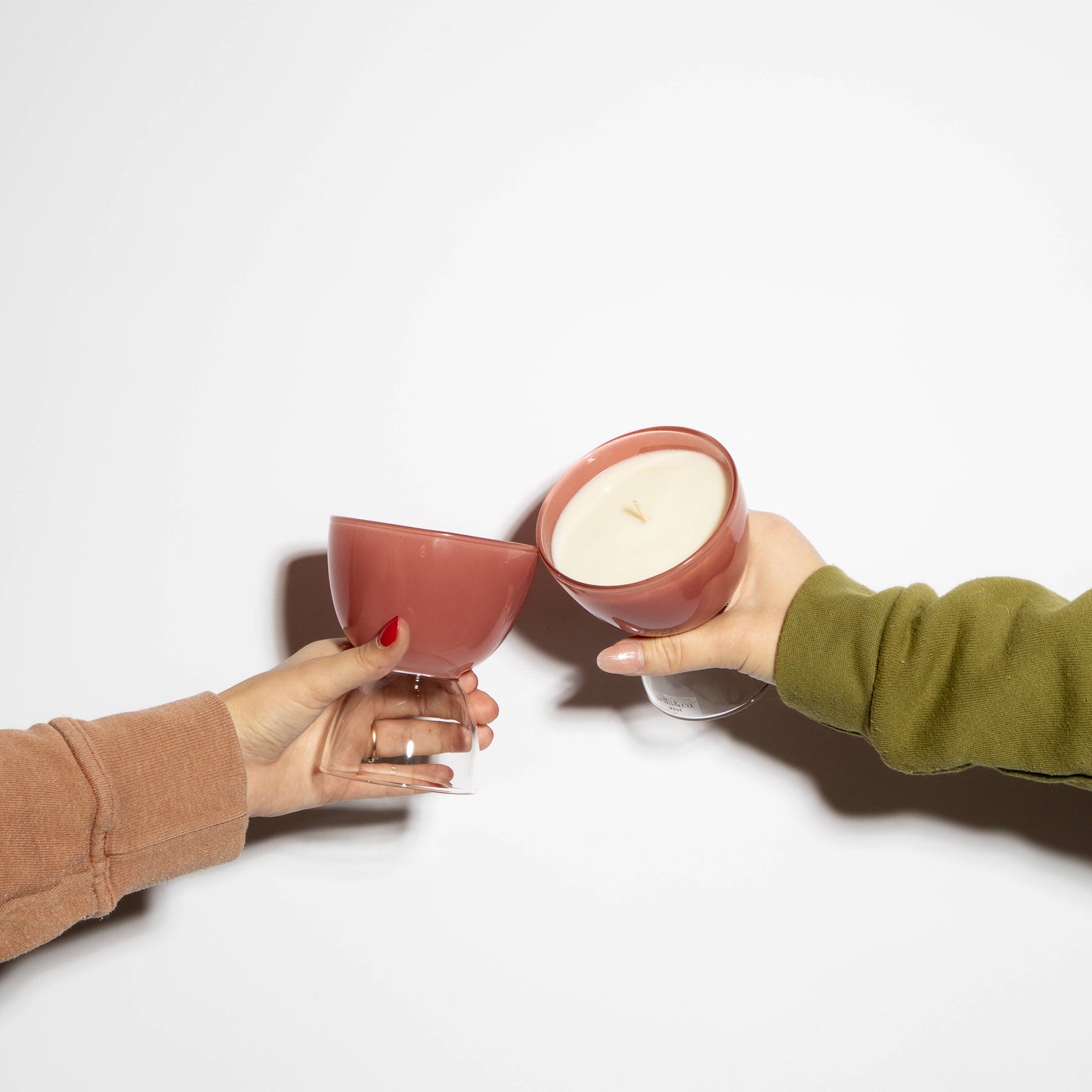 Rosé Wine-Inspired Soy Candle in Reusable Glass