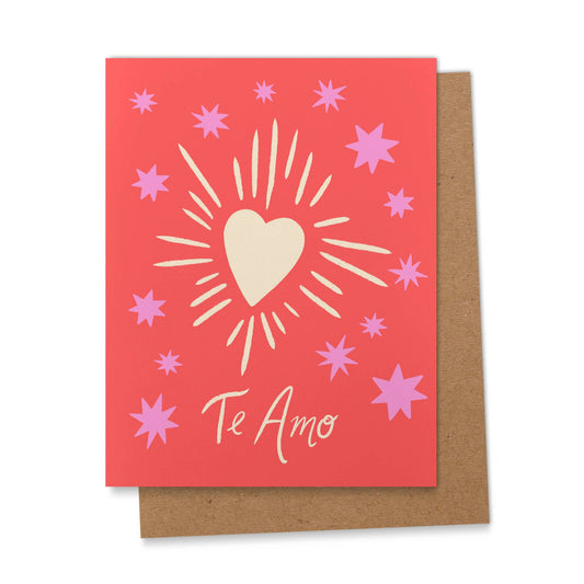Te Amo Spanish Valentine's Day Greeting Card 