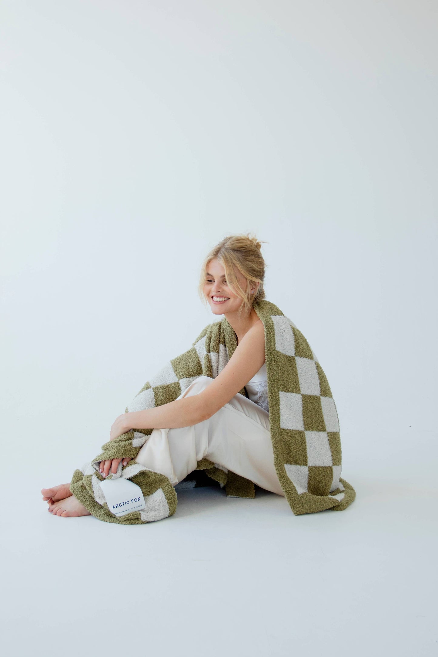 Checkered Green Blanket