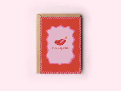 Birthday Babe Greeting Card