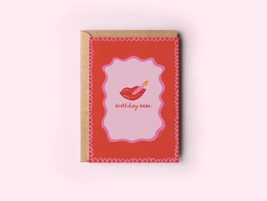 Birthday Babe Greeting Card
