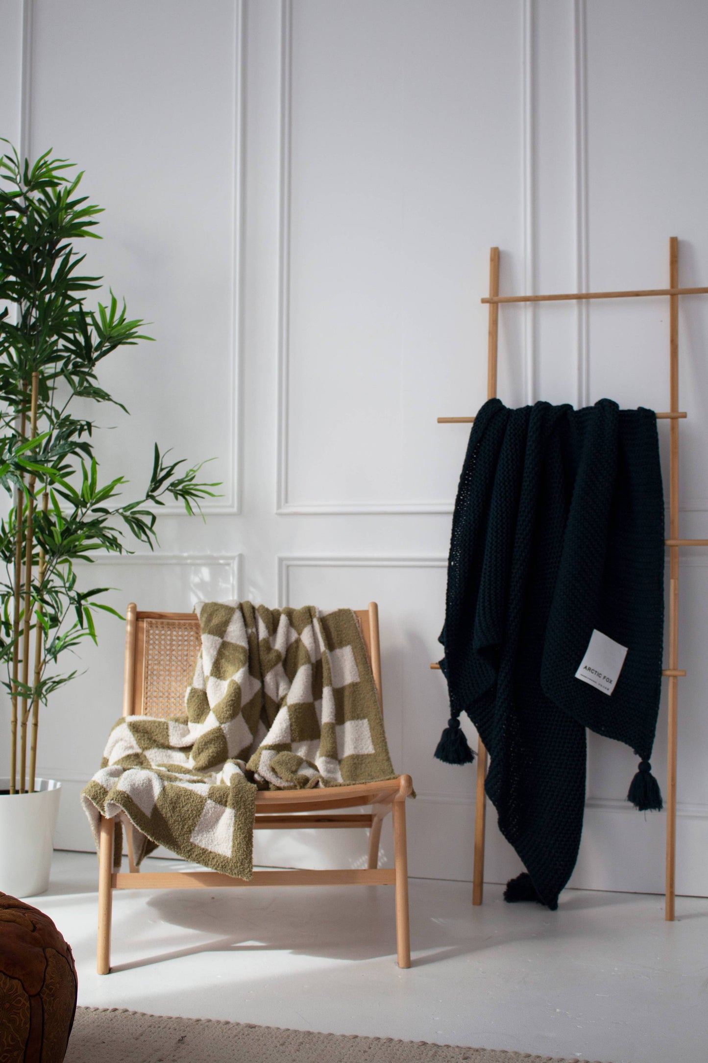 Checkered Green Blanket