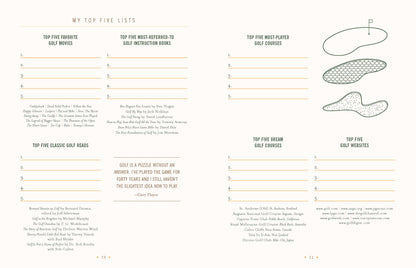 Ultimate Golf Journal